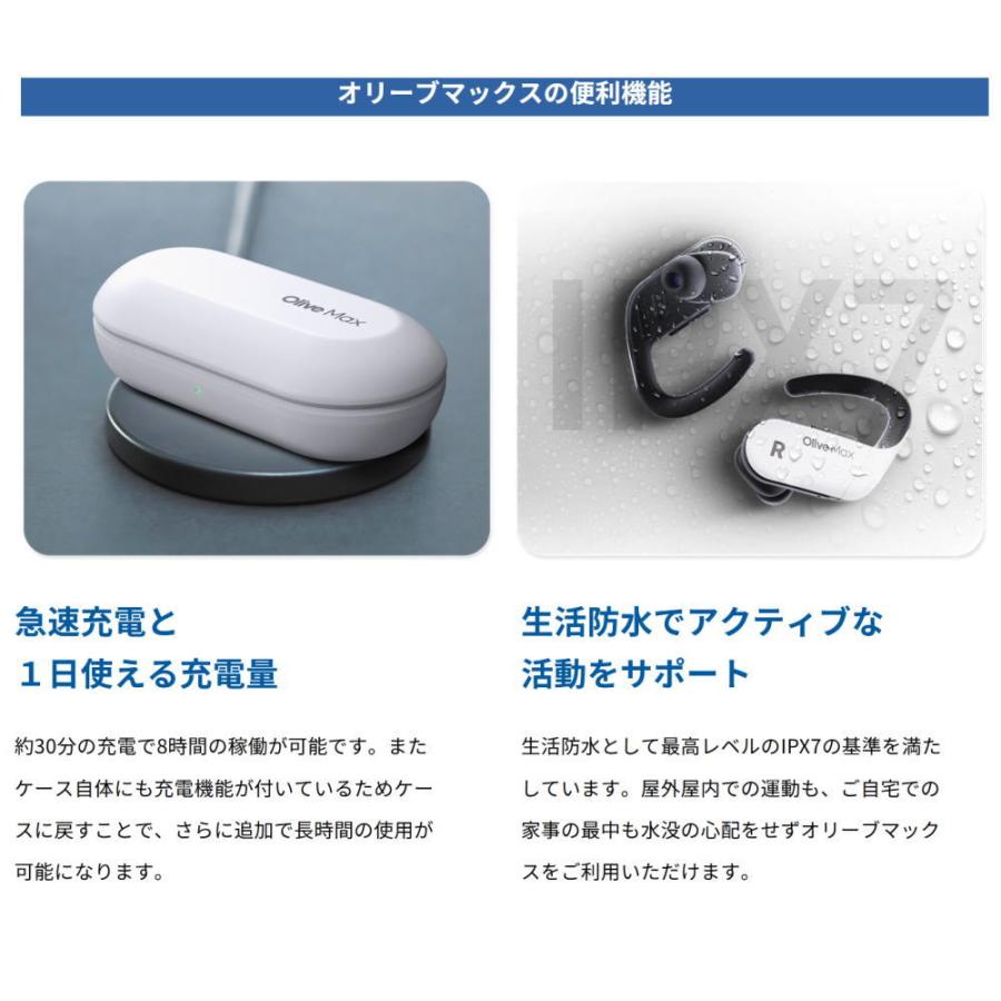 集音器 オリーブマックス 耳掛け型 充電式 OLIVEMAX オリーブユニオン