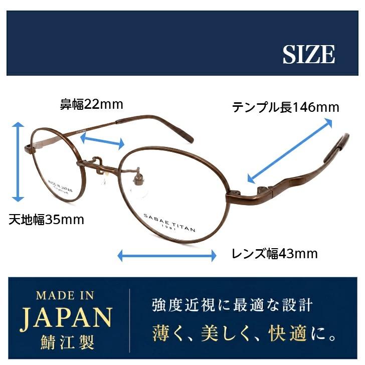 強度近視 メガネ 日本製 鯖江 ウスカル 小さい レンズ 目が小さく