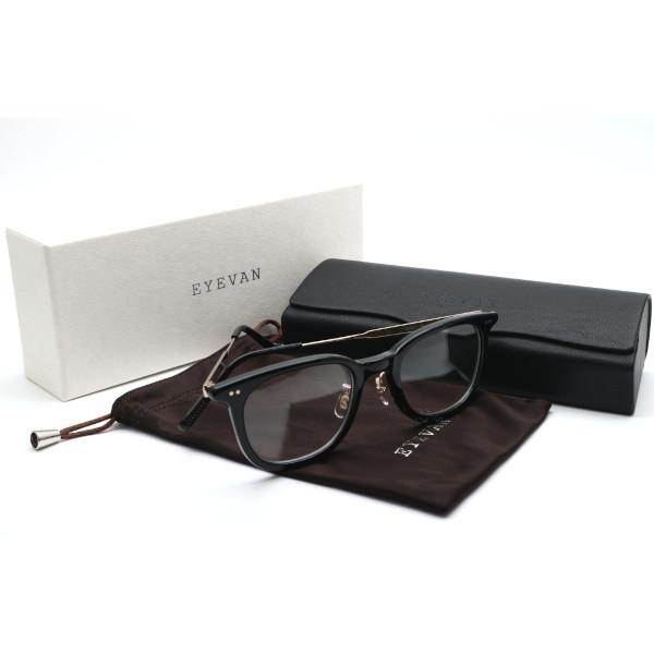 EYEVAN】アイヴァン メガネ Glint col.PBK/G 50サイズ 度付又は度無 