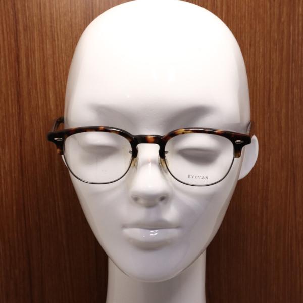 EYEVAN】アイヴァン メガネ Metalist col.TORT/AG 49サイズ 度付又は度