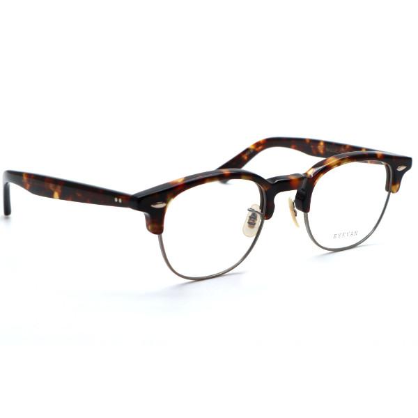 EYEVAN】アイヴァン メガネ Metalist col.TORT/AG 49サイズ 度付又は度