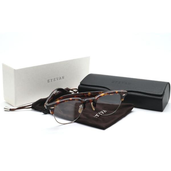 EYEVAN】アイヴァン メガネ Metalist col.TORT/AG 49サイズ 度付又は度