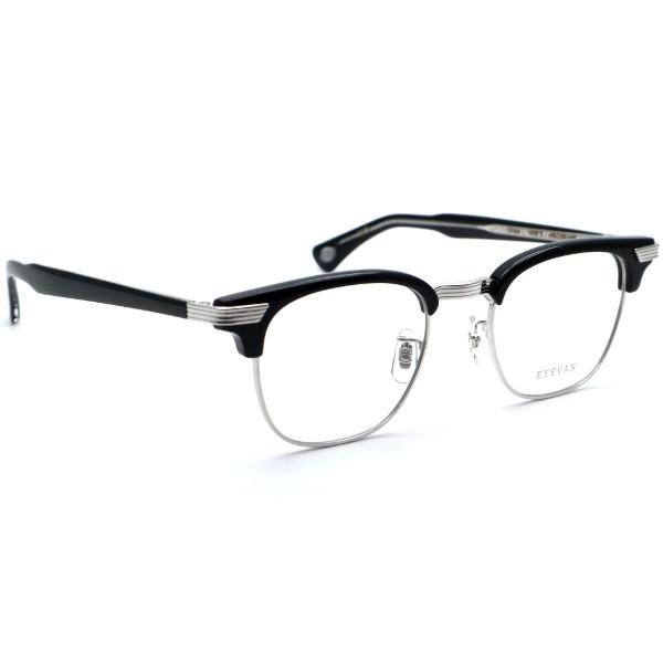 EYEVAN】アイヴァン メガネ Crow col.PBK/S 48サイズ 度付又は度無