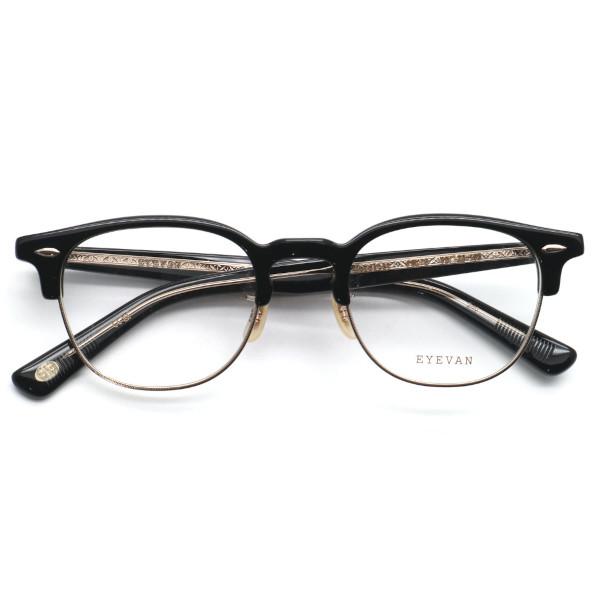 EYEVAN】アイヴァン メガネ Metalist col.PBK/G 49サイズ 度付又は度無