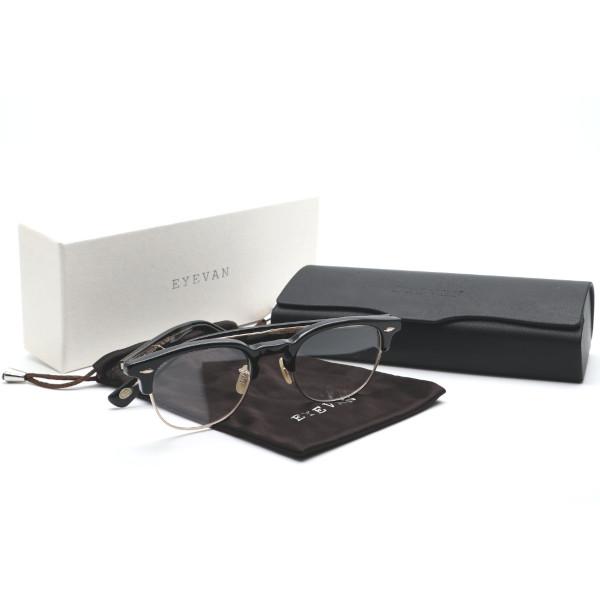 EYEVAN】アイヴァン メガネ Metalist col.PBK/G 49サイズ 度付又は度無