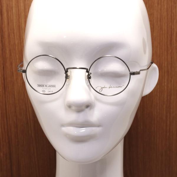 美品 JohnLennon ジョンレノン 度付き眼鏡 JL-1093 ラウンド john lennon】ジョンレノン JL-1093 col.1 メガネ 度付又は度無レンズ