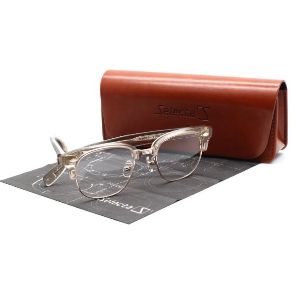 【Selecta】セレクタ 87-9010 col.03 メガネ Selecta】セレクタ 87-9010 col.03 メガネ 度付又は度無レンズ