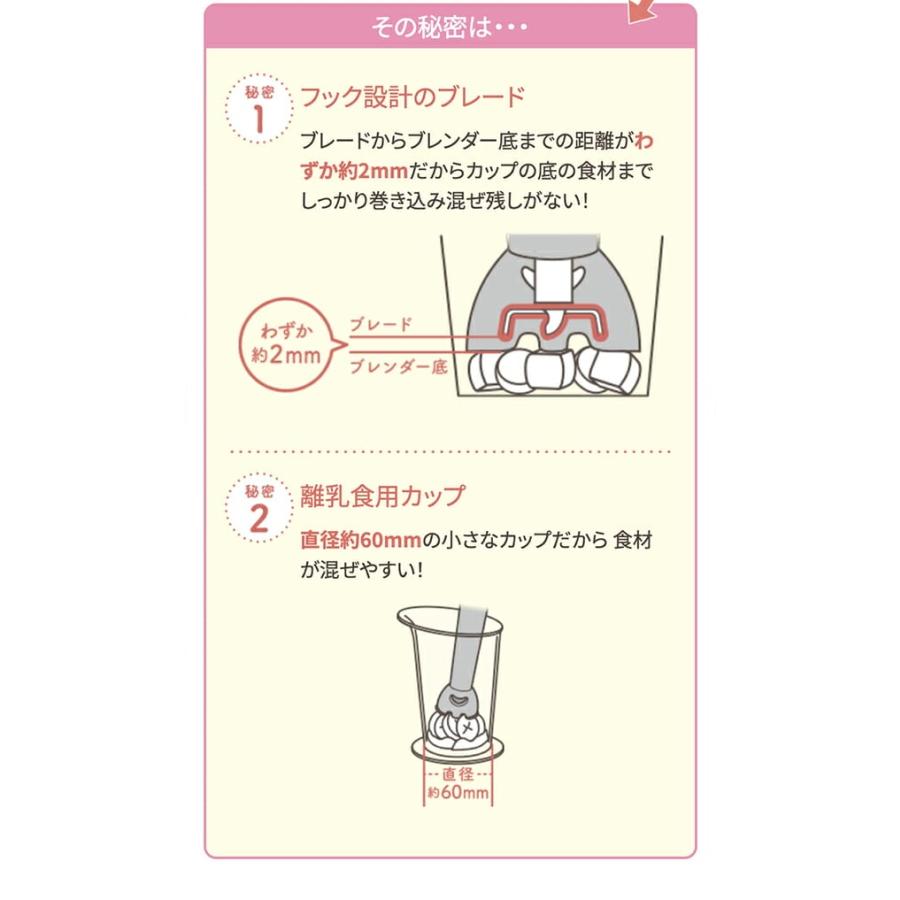 T-fal ティファール ハンドブレンダー ベビー ライトグレー HB65GDJP