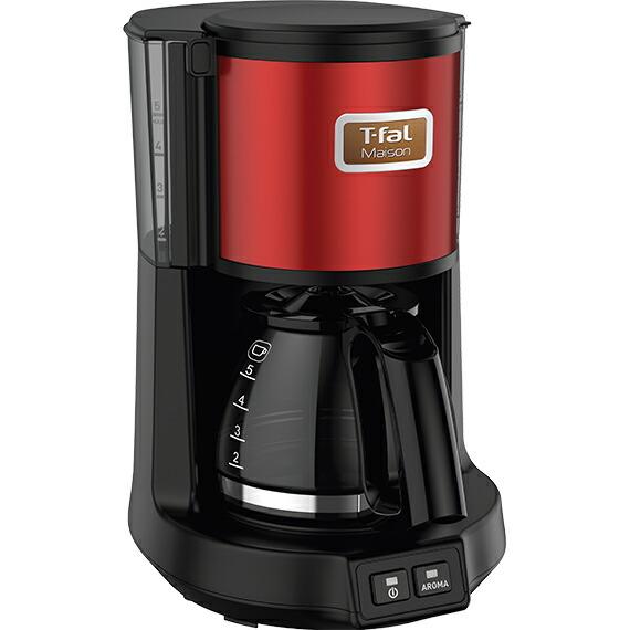 T-fal ティファール コーヒーメーカー メゾン ワインレッド CM4905JP 