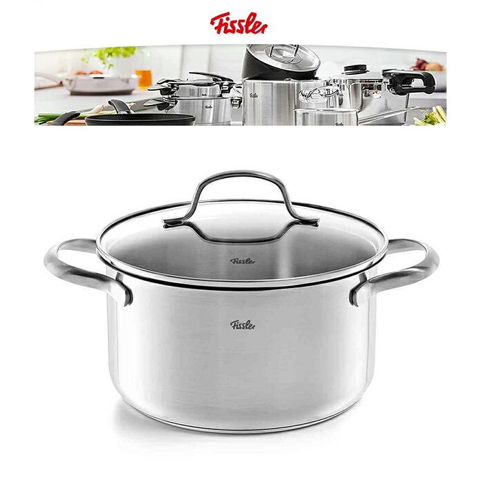 Fissler　フィスラー　サンフランシスコ　シチューポット　24cm　ガラスフタ付き　040-113-24-000　両手鍋｜glassgow｜02