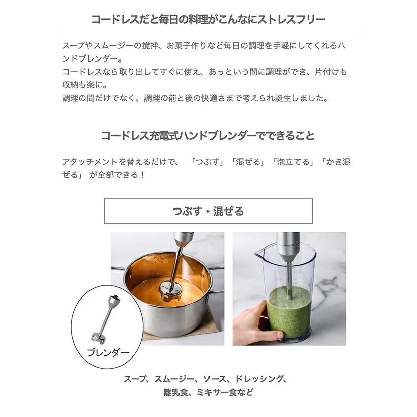 Cuisinart クイジナート コードレス充電式ハンドブレンダー RHB-1020J