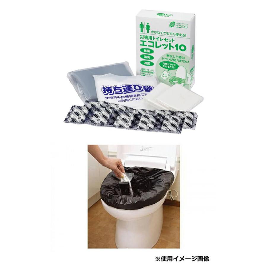 エコワン 災害用トイレセット エコレット100 災害備蓄 簡易トイレ 