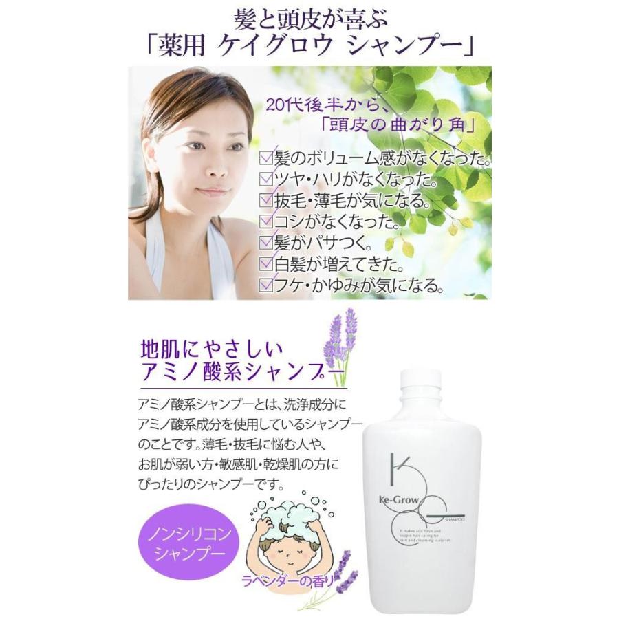 薬用ケイグロウ　シャンプー　お徳用　1000ml　詰替用　医薬部外品｜glassgow｜02