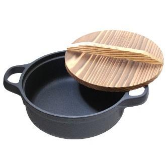 及源鋳造（OIGEN）南部鉄器 すき焼ぎょうざ兼用鍋 16cm CA-023