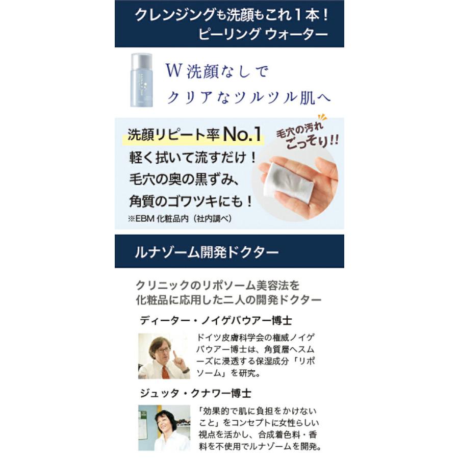 EBM ルナゾーム ピーリングウォーター 80ml クレンジング 毛穴 黒ずみ