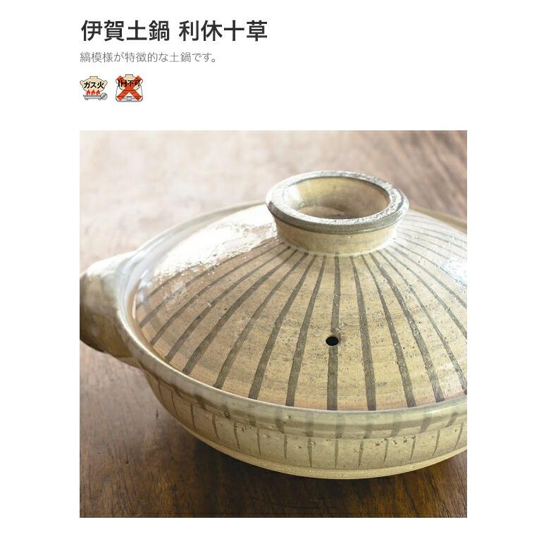 長谷園 伊賀土鍋 利休十草 大 ANR-03 : グラスゴー - 通販 - Yahoo