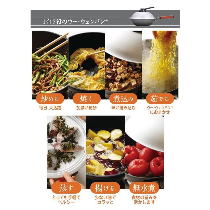 北陸アルミニウム ウー・ウェンパン+ 24cm ガス火専用 WPL24