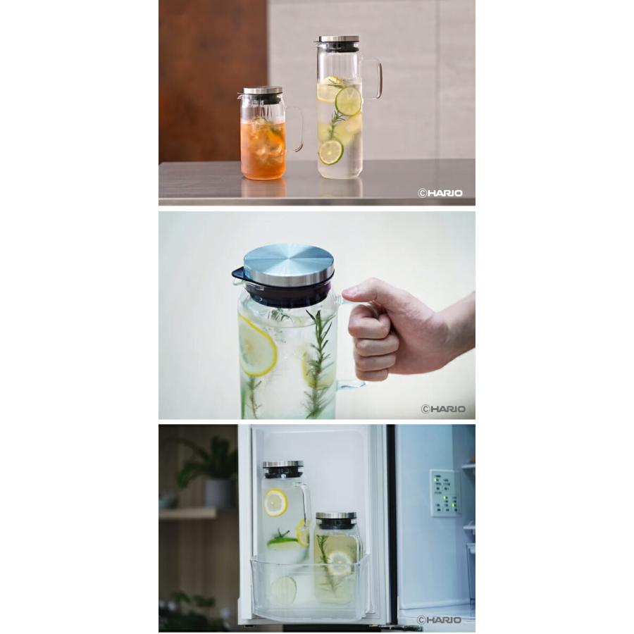 HARIO ハリオ ウォータージャグ カン 750ml WJCA-750-HSV ヘアライン