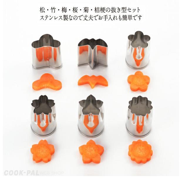 ｅｎｊｏｙ ｋｉｔｃｈｅｎ 小セット 型抜き 野菜抜型 桜 4個組 野菜抜型梅 飾り切り 抜型 大