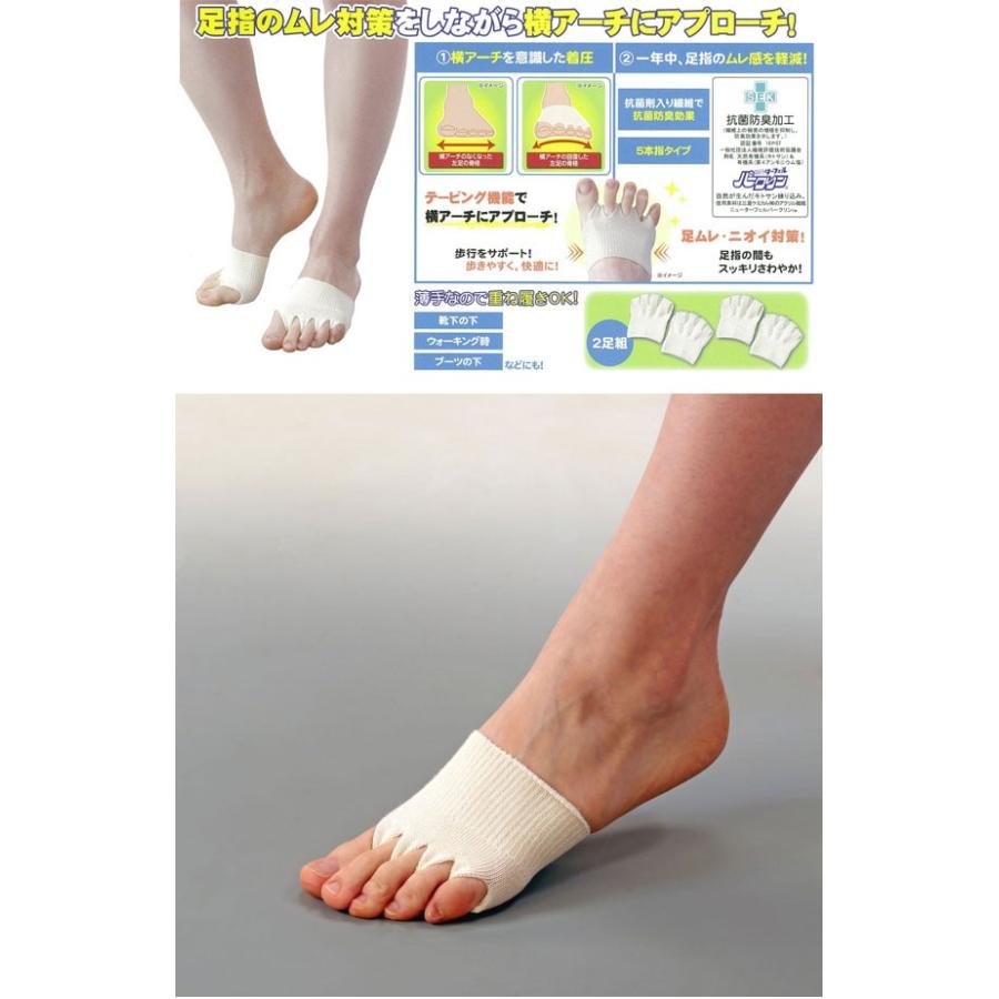 メール便対応】富士パックス販売 さわやか足楽サポーター 2足組