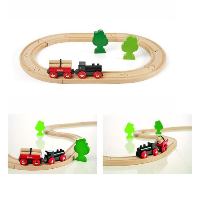 BRIO ブリオ レールウェイ 小さな森の基本レールセット 33042