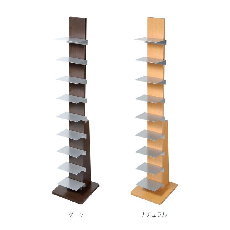 オークス ブックタワー ハイタイプ オークス（AUX） ブックタワー ハイタイプ 日本製 ダーク 本棚 ラック