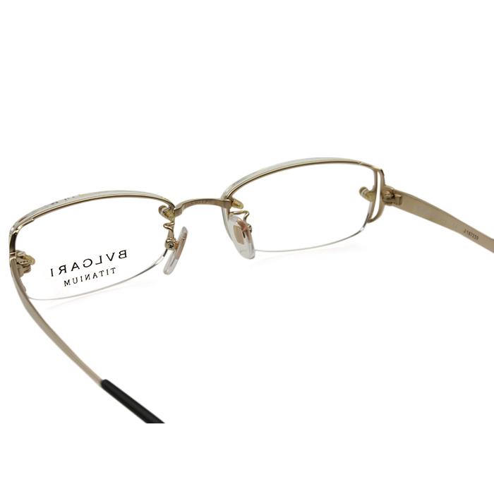 ブルガリ BVLGARI 2027T 2color チタン ツーポイント 伊達 度付き メンズ レディース 老眼鏡 遠近両用 メガネ めがね 眼鏡 新品 送料無料 53□17