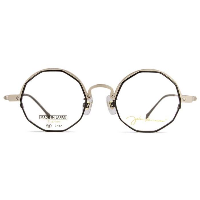 ジョンレノン John Lennon プレミアム マットホワイトゴールド Jl P306 C 2 マットホワイトゴールド Lennon マットブラック 限定トレー 日本製 メガネ 新品 丸 眼鏡 メガネのアイカフェ めがね 送料無料 Jl P306 C2