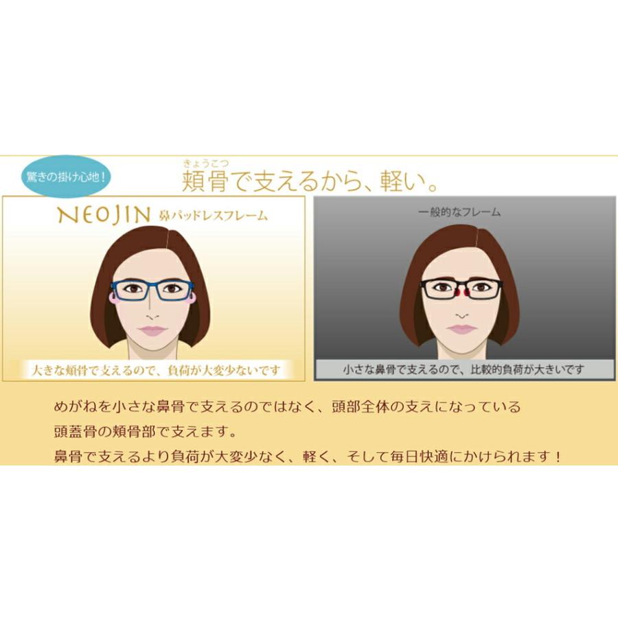 本日価格！！ ネオジン NEOJIN nj2226 c.30 ヴァイオレット 鼻パッドなしメガネ サイドパッド メガネ 眼鏡 新品 老眼鏡 遠近両用 送料無料 【2855507130】(14300円)