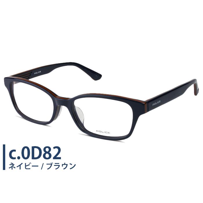ポリス POLICE vpld84j 3color 伊達 度付き セルメガネ 黒縁 メンズ 