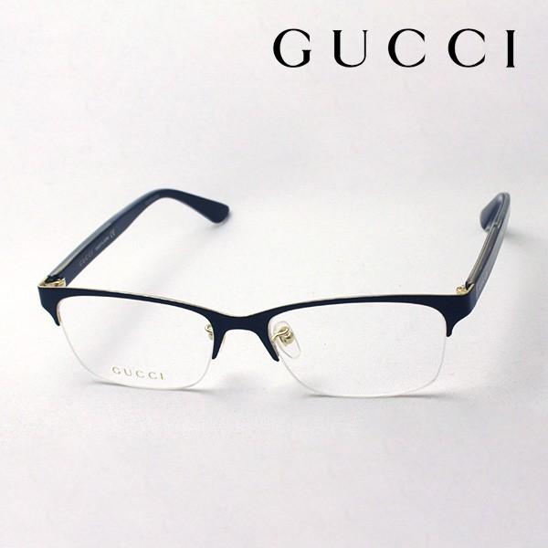 GUCCI（グッチ） メガネ GUCCI GG0387OJ 001 ハーフリム : グラス