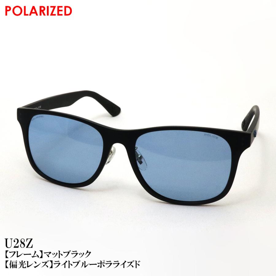 ポリス 偏光サングラス 復刻別注モデル POLICE SPL982I ライトカラー スクエアの画像