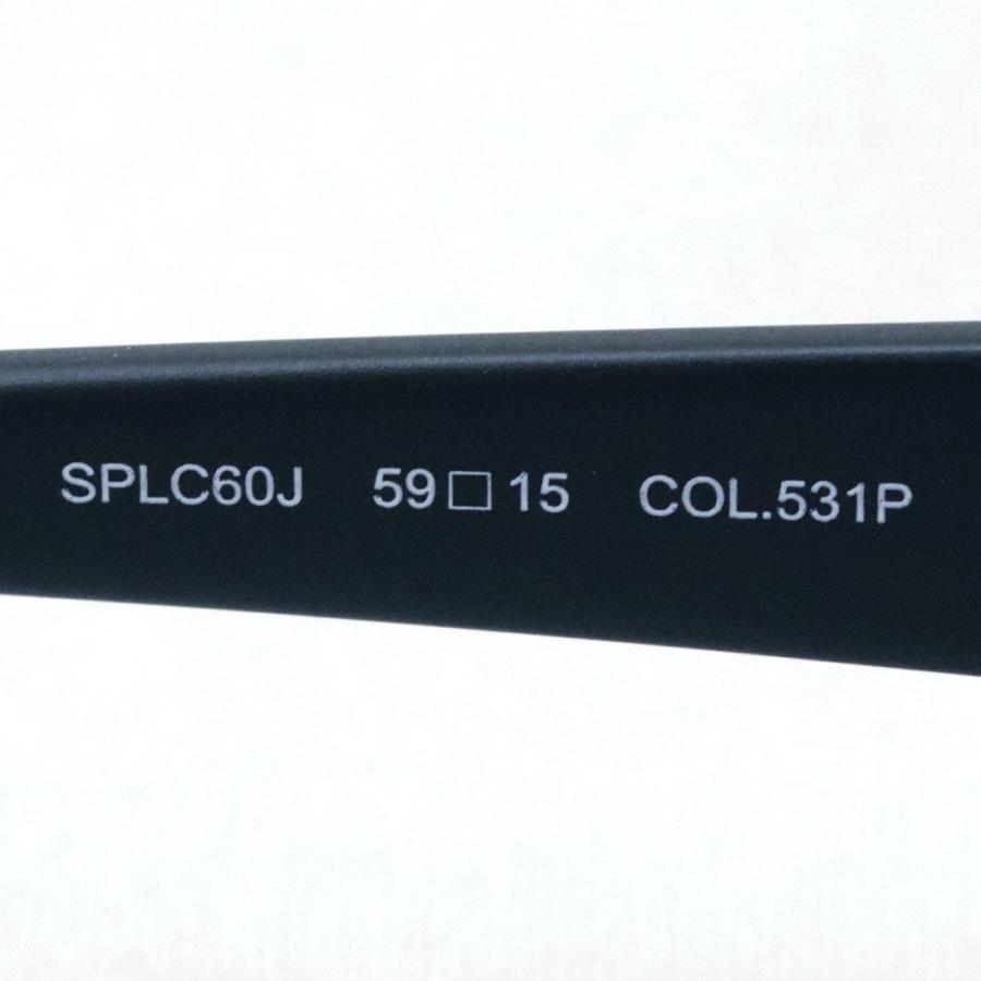 ポリス 偏光サングラス 復刻別注モデル POLICE SPLC60J 531P スクエア DRIVERの画像