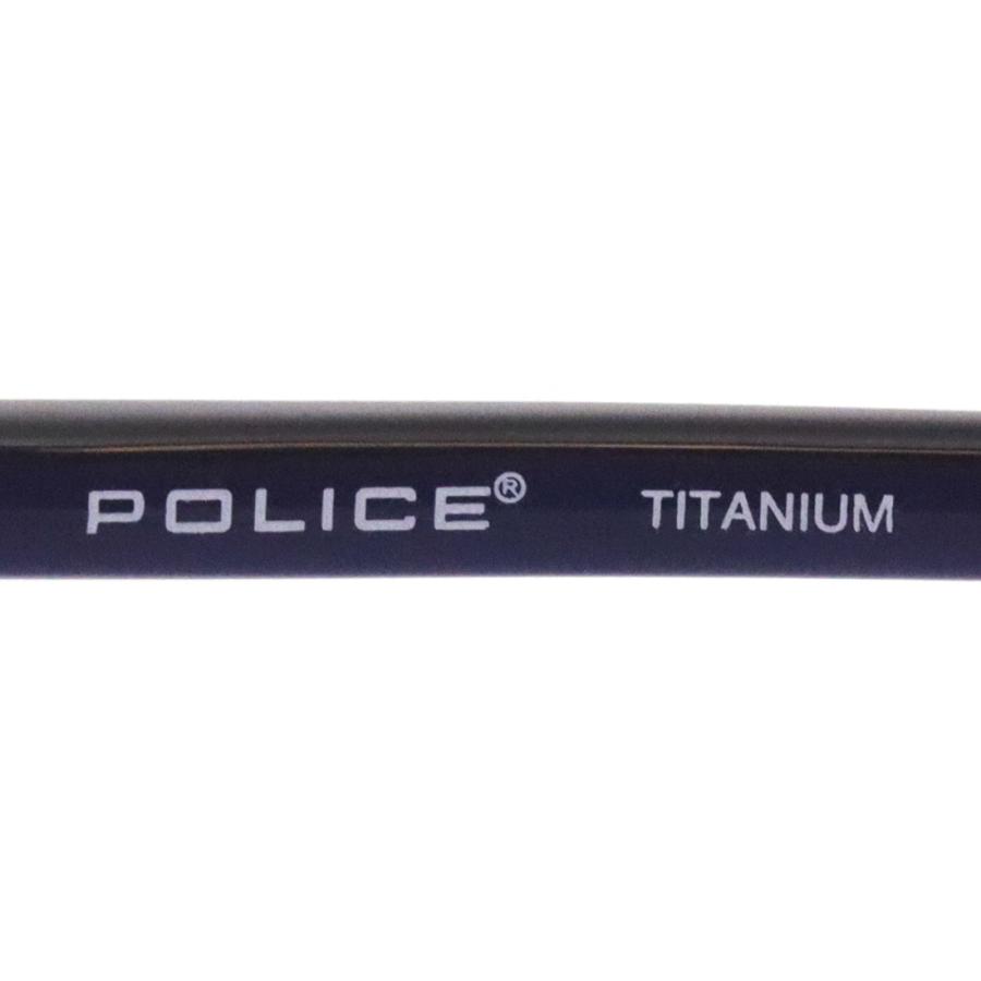 ポリス メガネ POLICE VPL175J 0S11 TITANIUM チタニウム ハーフリム｜glassmania｜09