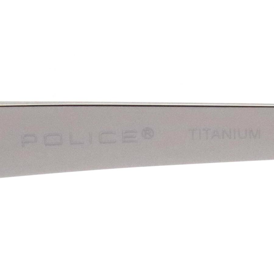 ポリス メガネ POLICE VPL419J 0568 TITANIUM チタニウム スクエア｜glassmania｜09