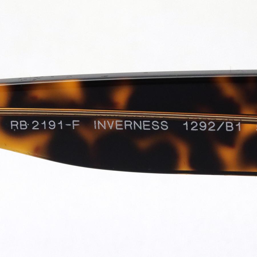 レイバン サングラス プレミア生産終了モデル Ray-Ban RB2191F 1292B1 スクエア INVERNESS インヴァネス｜glassmania｜08