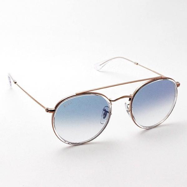 RayBan RB3647N ラウンドダブルブリッジ サングラス ブルーミラー Ray-Ban（レイバン） サングラス ラウンドダブルブリッジ RB3647N