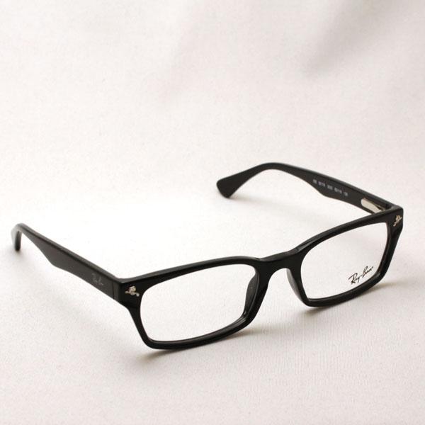 レイバン サングラス ライトカラー レンズセット サングラス メガネ Ray-Ban RX5017A 2000 52サイズ 度付き UVカット スクエア ブラック系の画像