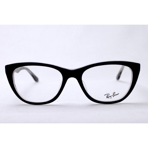 Ray-Ban 伊達メガネ 黒 スクエア　RB5386 OPTICS ケース レイバン公式ストア】 Ray-Ban® RB5386 OPTICS メガネ | ダーク