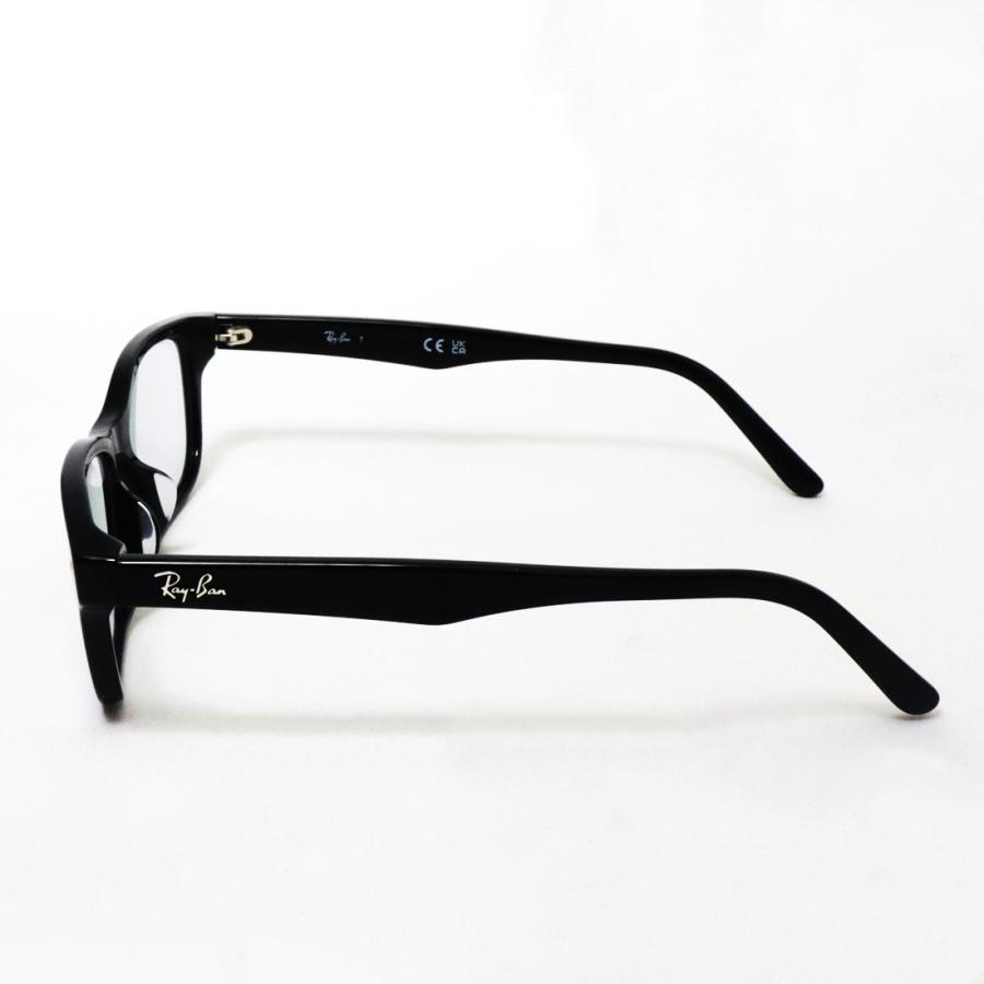 レイバン メガネ フレーム 調光 レンズセット 色が変わる RX5345D 2000 53サイズ Ray-Ban 度付き UVカット 伊達メガネ スクエアの画像