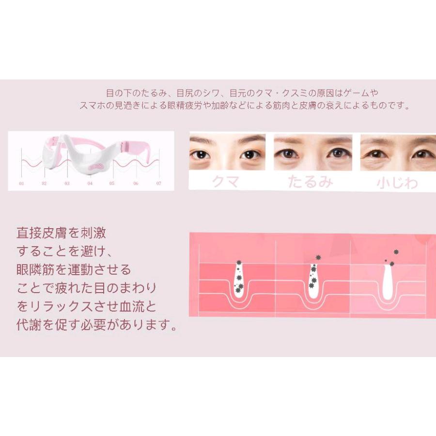 目元美顔器 低周波アイマッサージャー 目の下のケア たるみ クマ防止 リラックス 目の下エステ メガネ型 充電式 目の疲れ ほうれい線 Ems プレゼント M Glassy 通販 Yahoo ショッピング