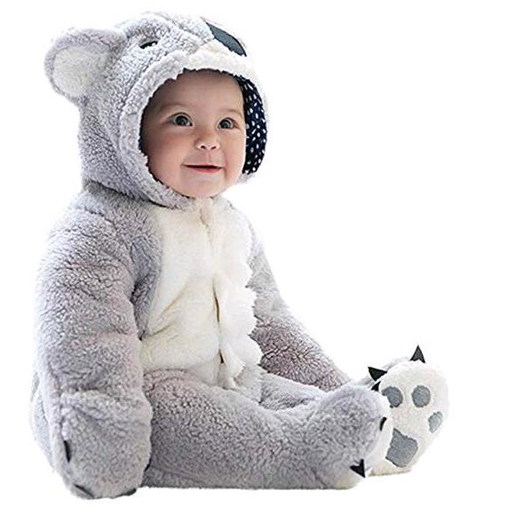 ふわふわ ベビー服 カバーオール 赤ちゃん 可愛い動物 コアラ 着ぐるみ 足つき 暖かい コート 秋冬 防寒保温 出産祝い プレゼント Yd Glassy 通販 Yahoo ショッピング