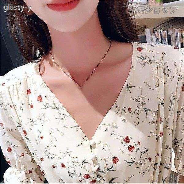 大きいサイズ 格安店 ワンピース プリント シフォン フリル袖 ロングワンピース Aライン 着痩せ Vネック レディース 通学 半袖 夏物 二次会 通勤 デート ファッション