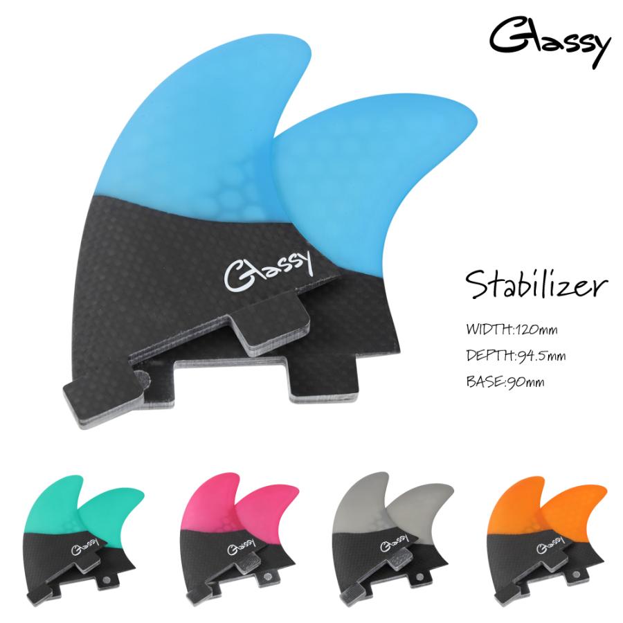 グラッシー サーフィン サーフボード サイドフィン シングル