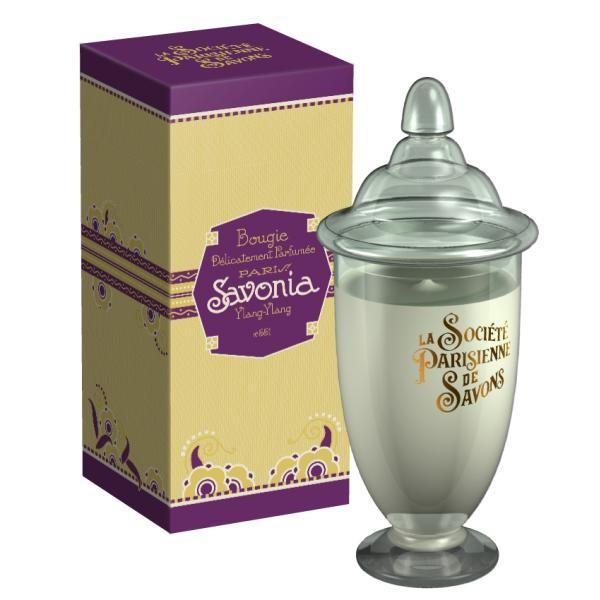 ParisienneDeSavonsパリジェンヌドゥサヴォン グラスキャンドルLサイズ（ボックス入り）350g サヴォニアSavonia