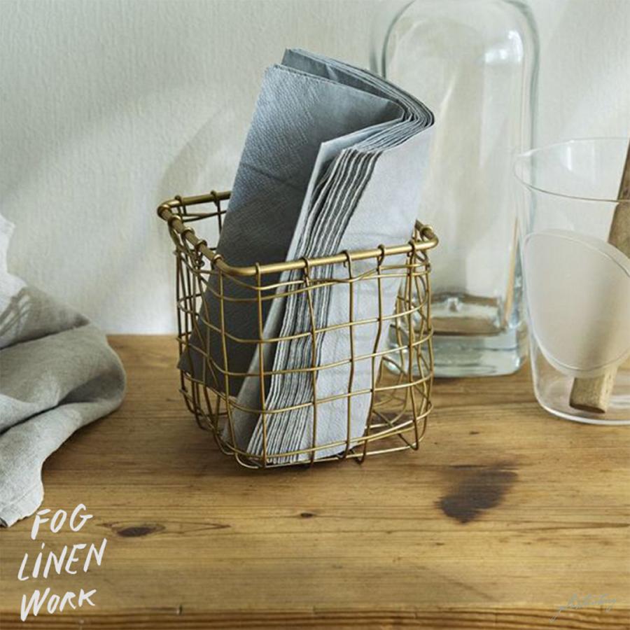 fog linen work（フォグリネンワーク） ワイヤーバスケット正方形