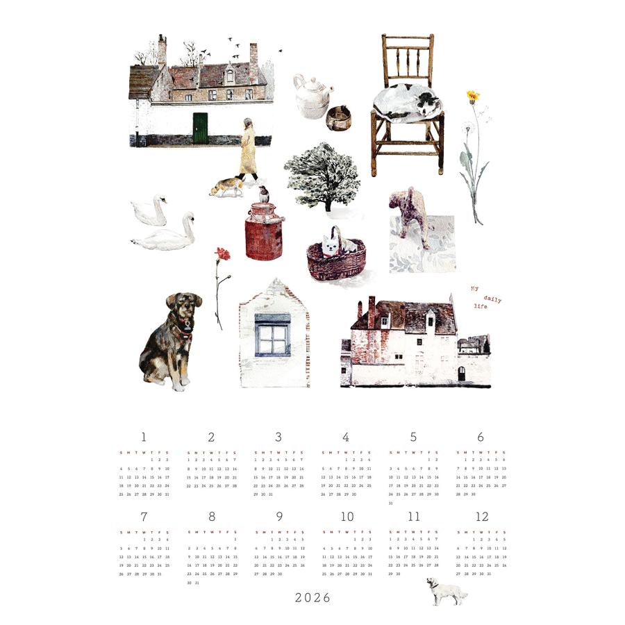 fog linen work（フォグリネンワーク） 2026 リネンカレンダークロス