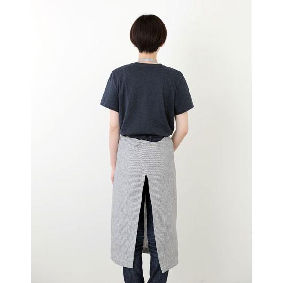 fog linen work（フォグリネンワーク） リネンフルエプロン グレー