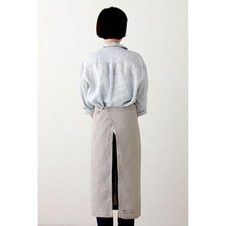 fog linen work（フォグリネンワーク） リネンフルエプロン ナチュラル 