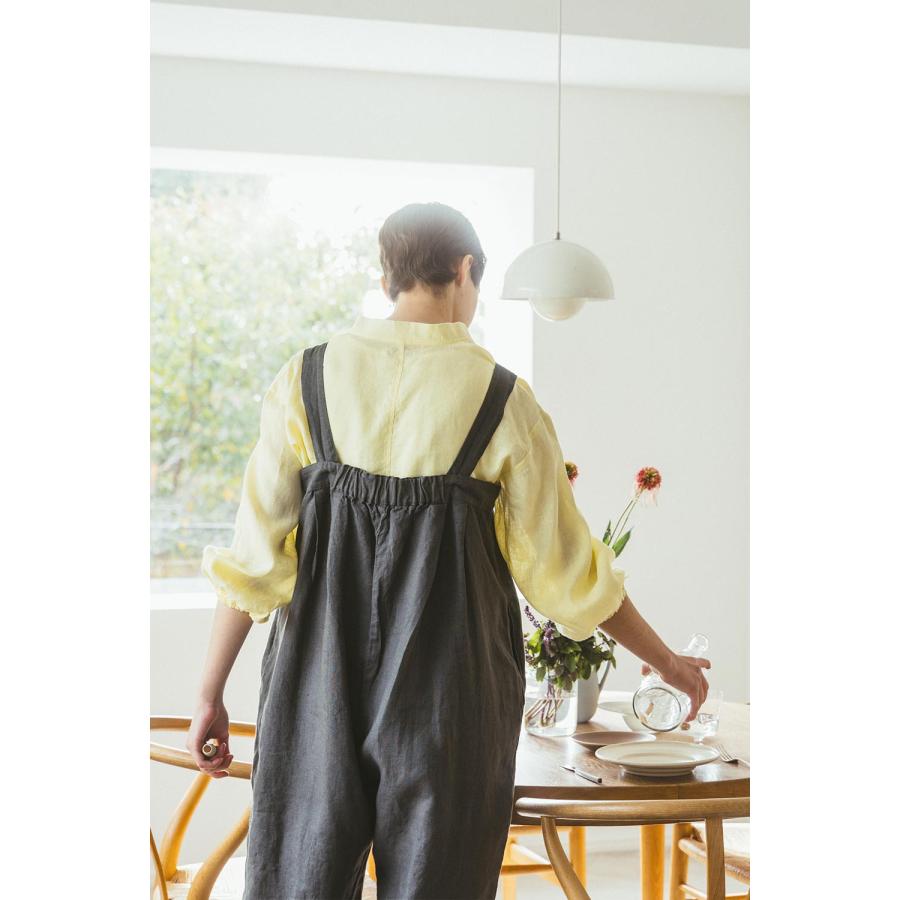 fog linen work（フォグリネンワーク） サブリーナ サロペット アシェ